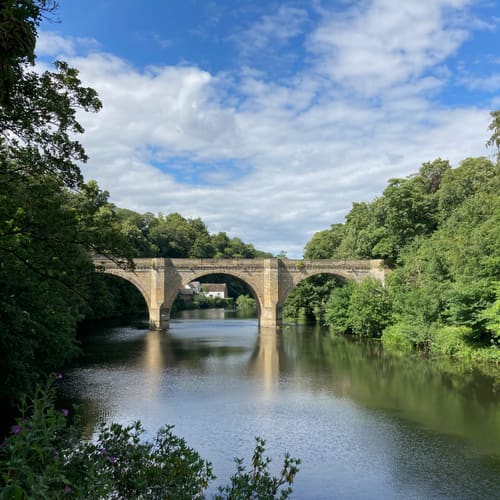 Prebends Bridge & the riverbanks, Durham
